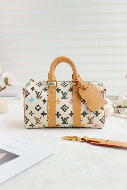 LV Keepall Bandouliere 25 White
