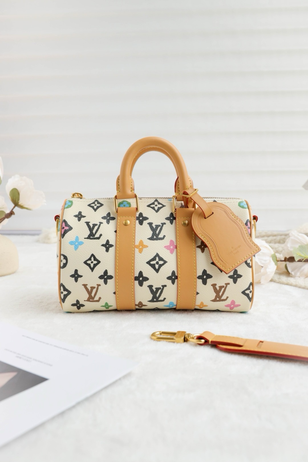 Louis vuitton keepall white 2025