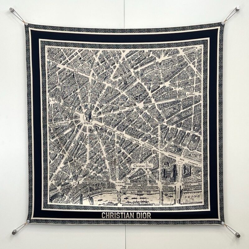 Dior 90cm Plan de Paris Scarf Collection