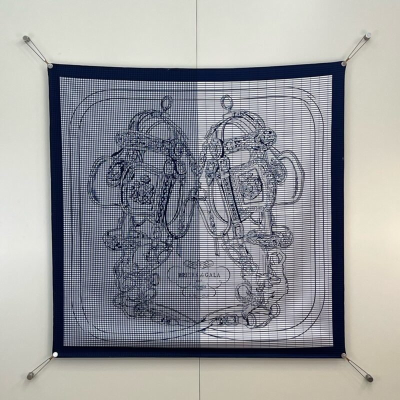 Hermès Love Horse Scarf 90x90cm 100% Silk