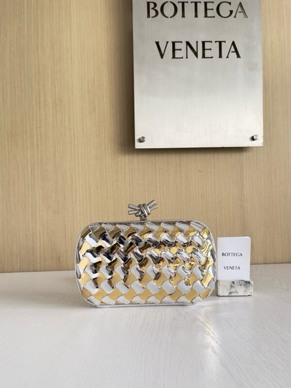 Bottega Veneta Limited Metallic Clutch