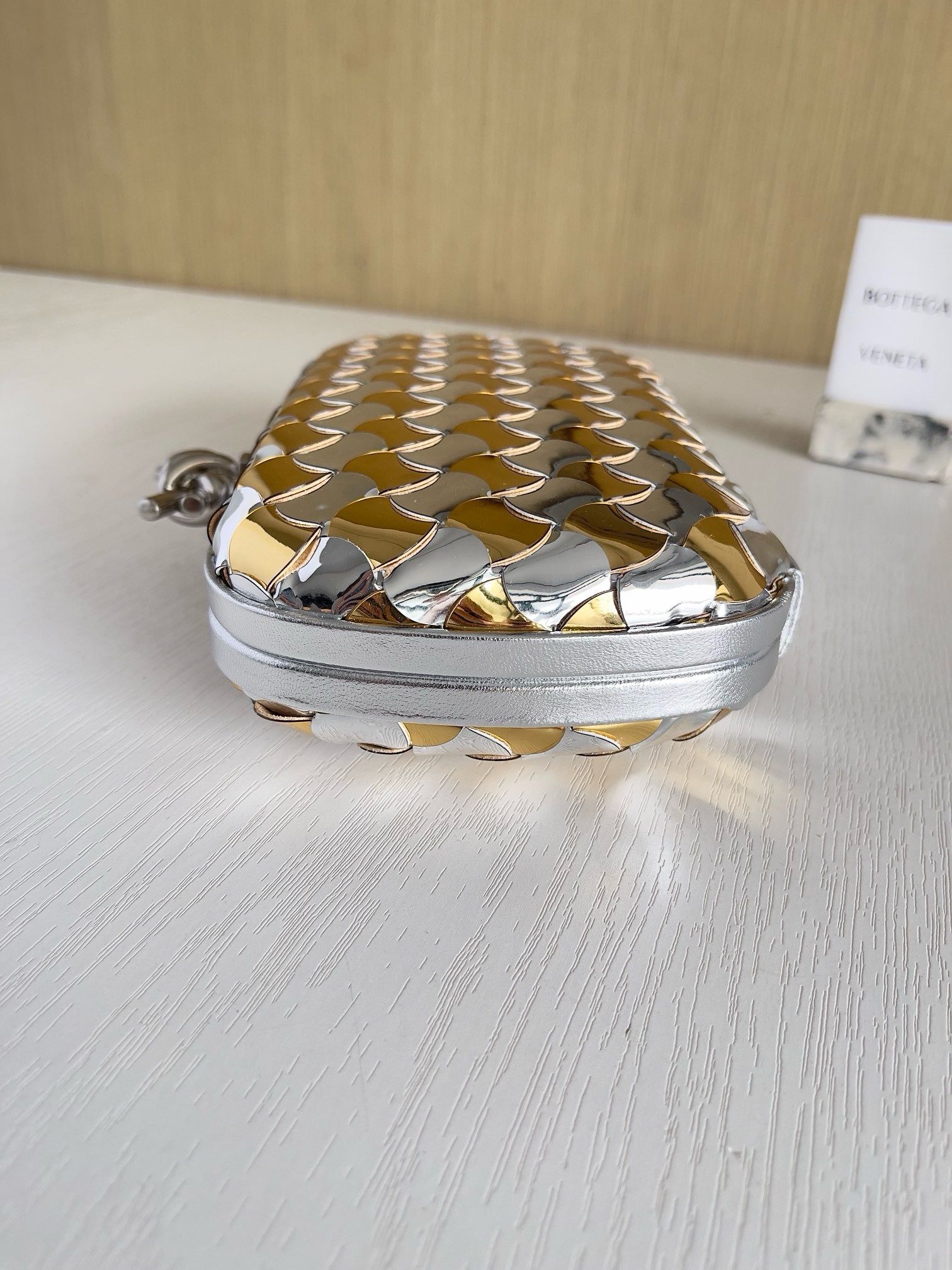Bottega Veneta Limited Metallic Clutch - Image 2