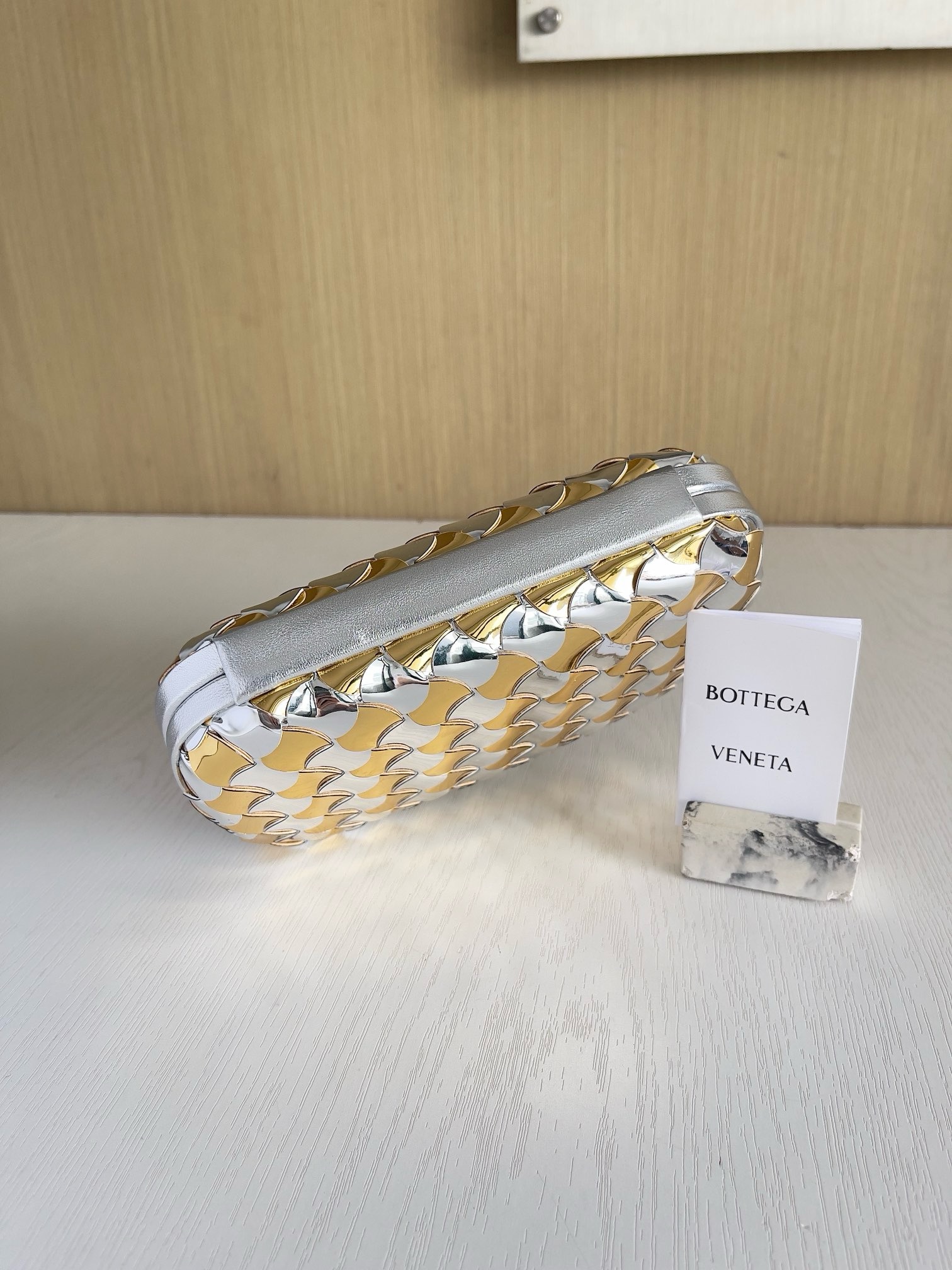 Bottega Veneta Limited Metallic Clutch - Image 8