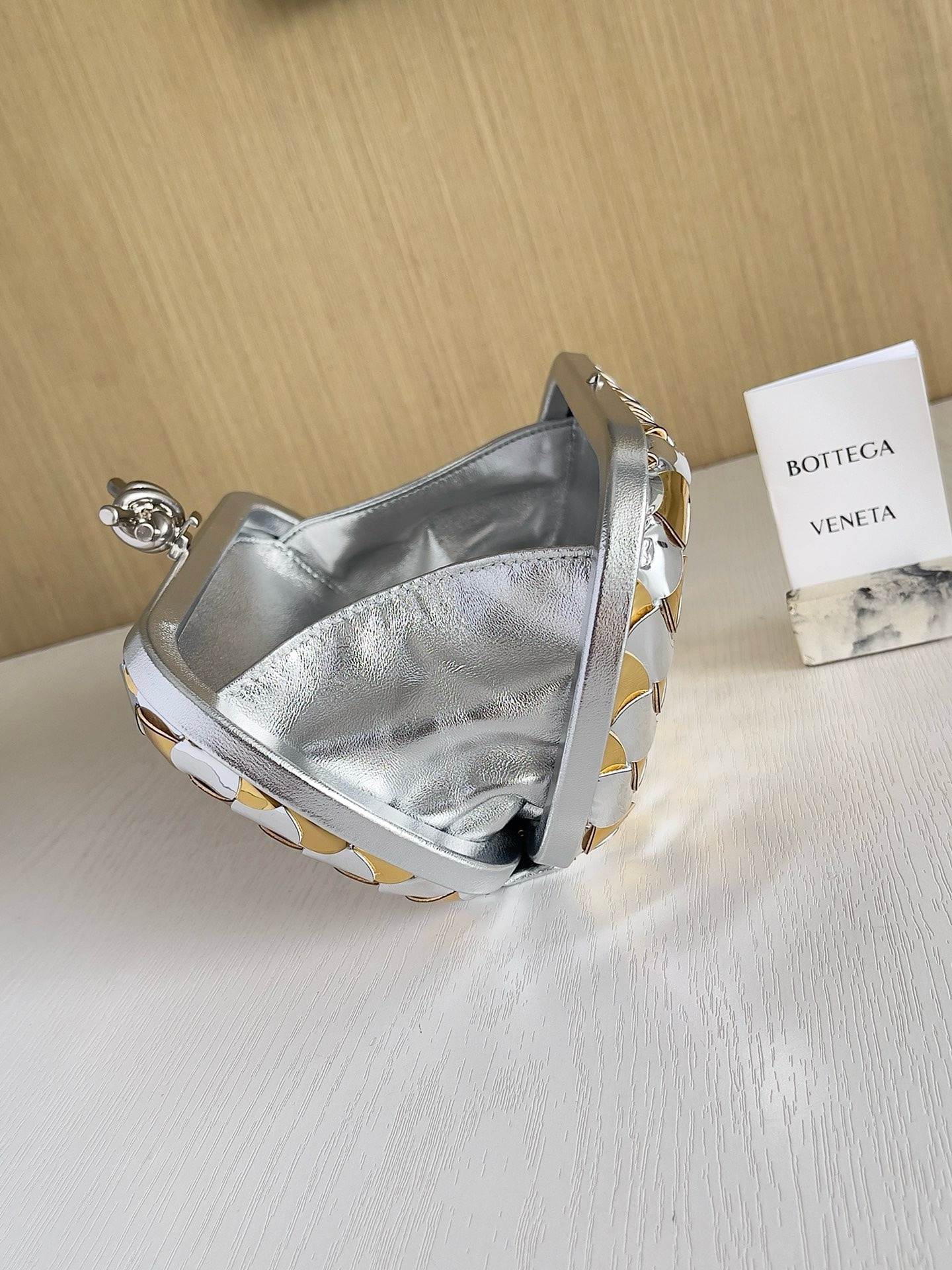 Bottega Veneta Limited Metallic Clutch - Image 7