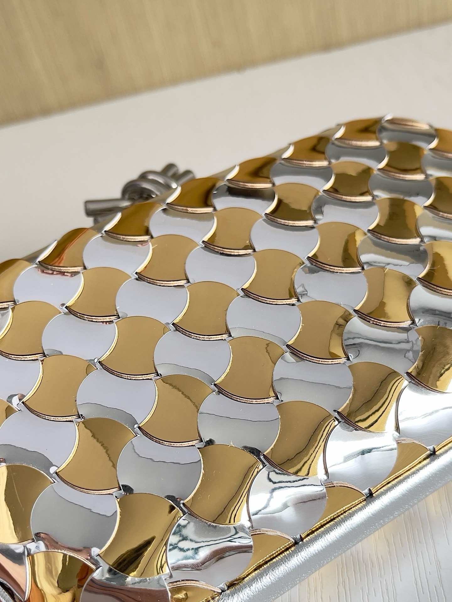 Bottega Veneta Limited Metallic Clutch - Image 5