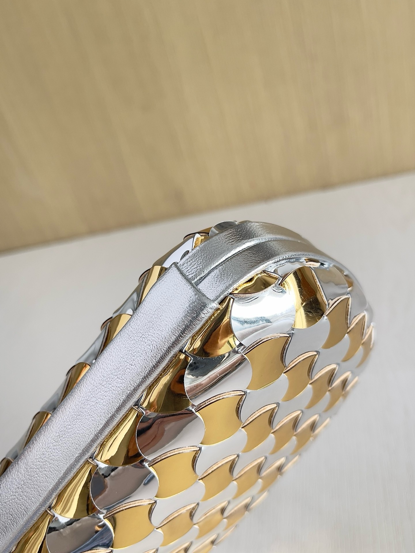 Bottega Veneta Limited Metallic Clutch - Image 4