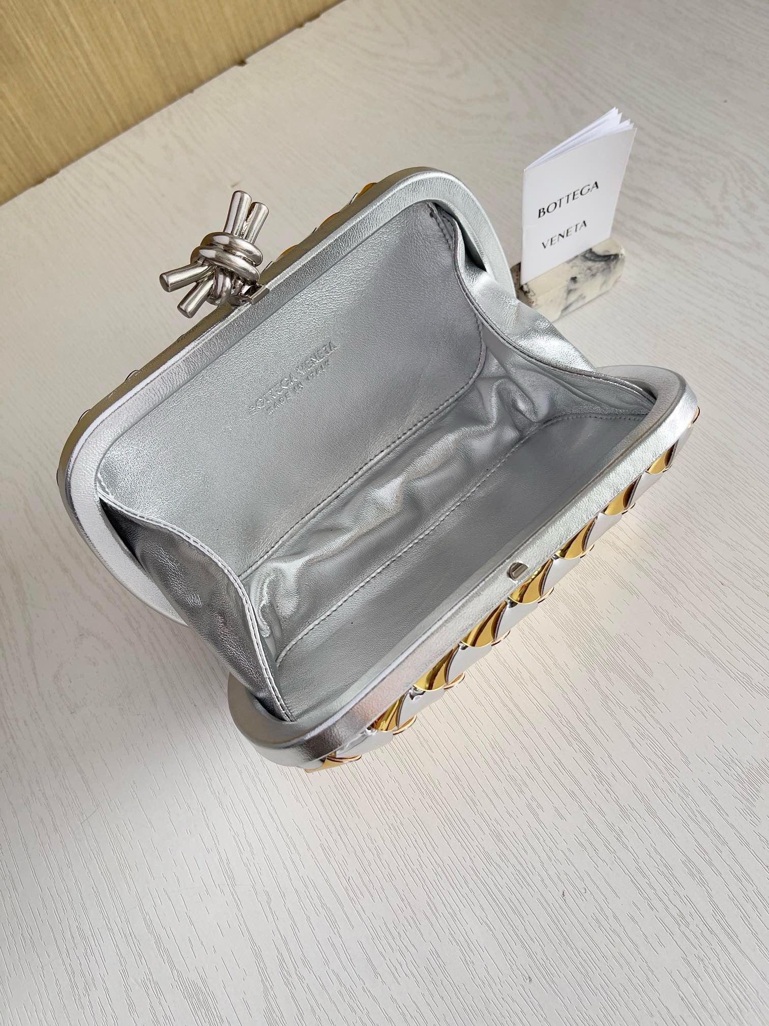 Bottega Veneta Limited Metallic Clutch - Image 3