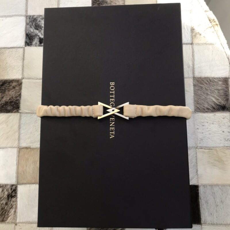 BV Women’s Narrow Belt Milk Tea