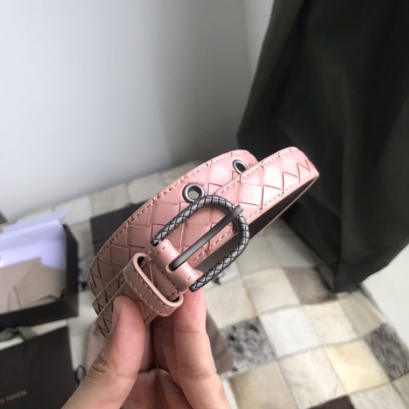 BV Women’s Hand-Woven Belt Pink