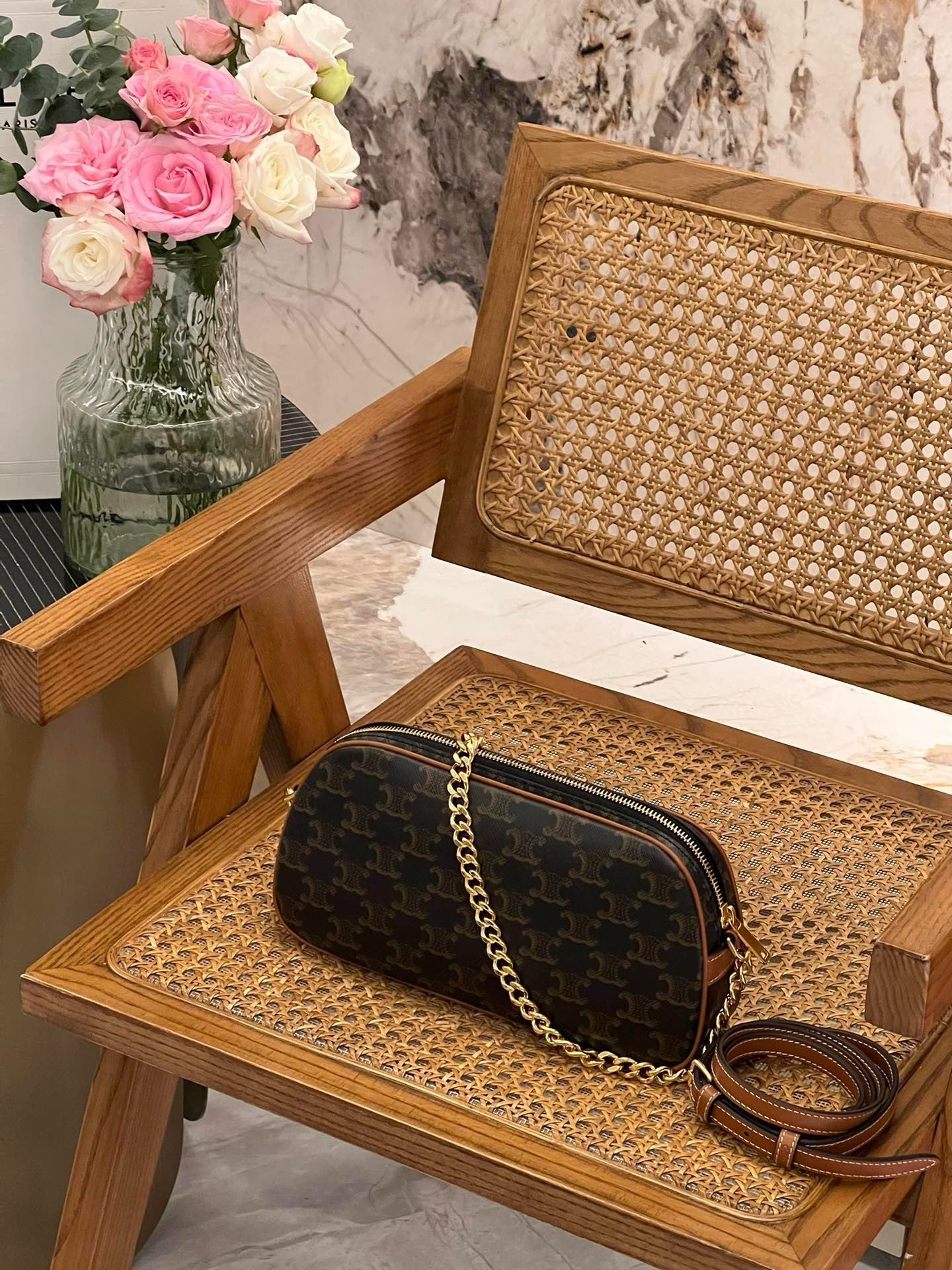 Celine Multi Logo Handbag - Image 4