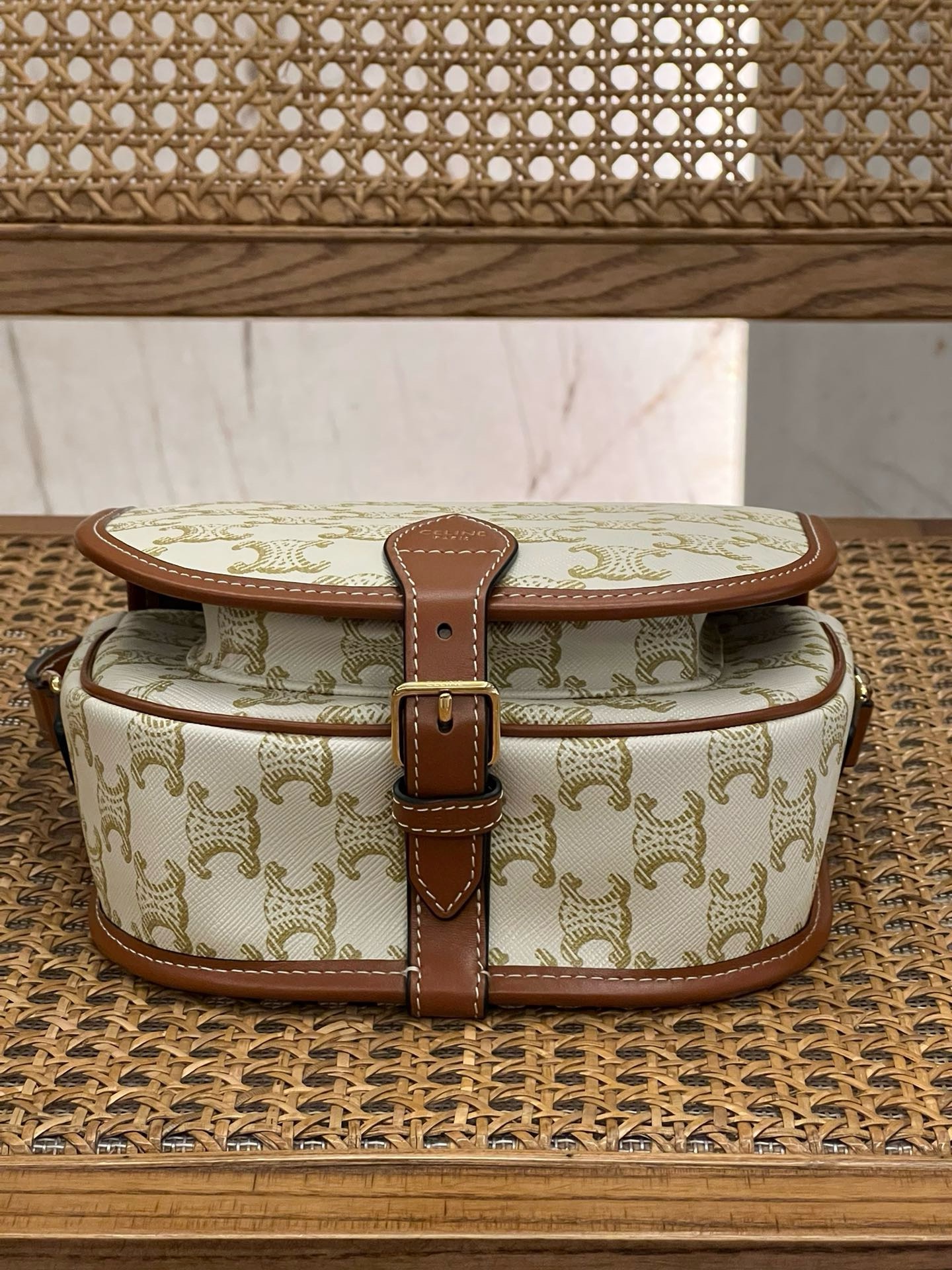 Celine Folco Bag in Triomphe - Image 3