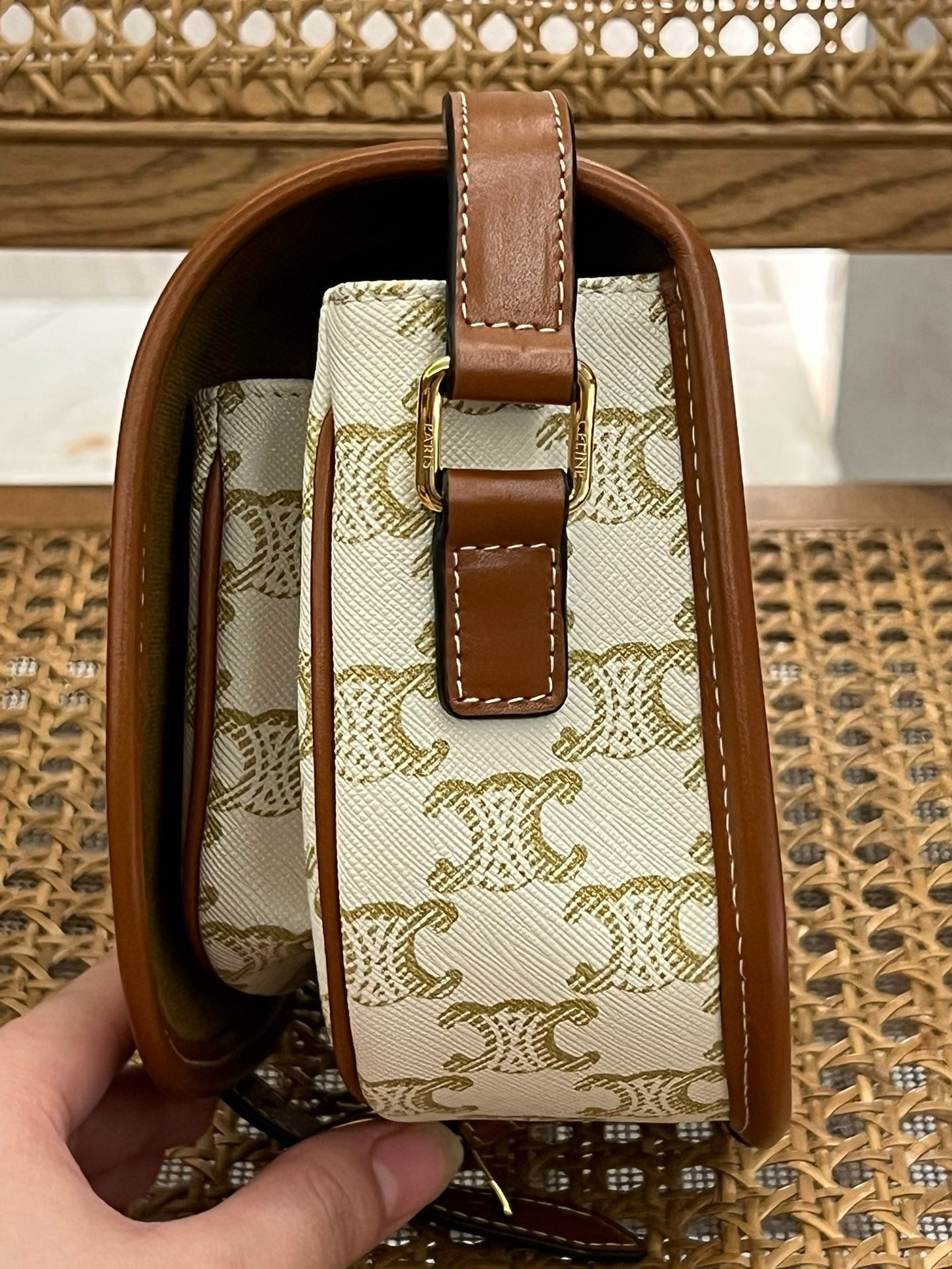 Celine Folco Bag in Triomphe - Image 4