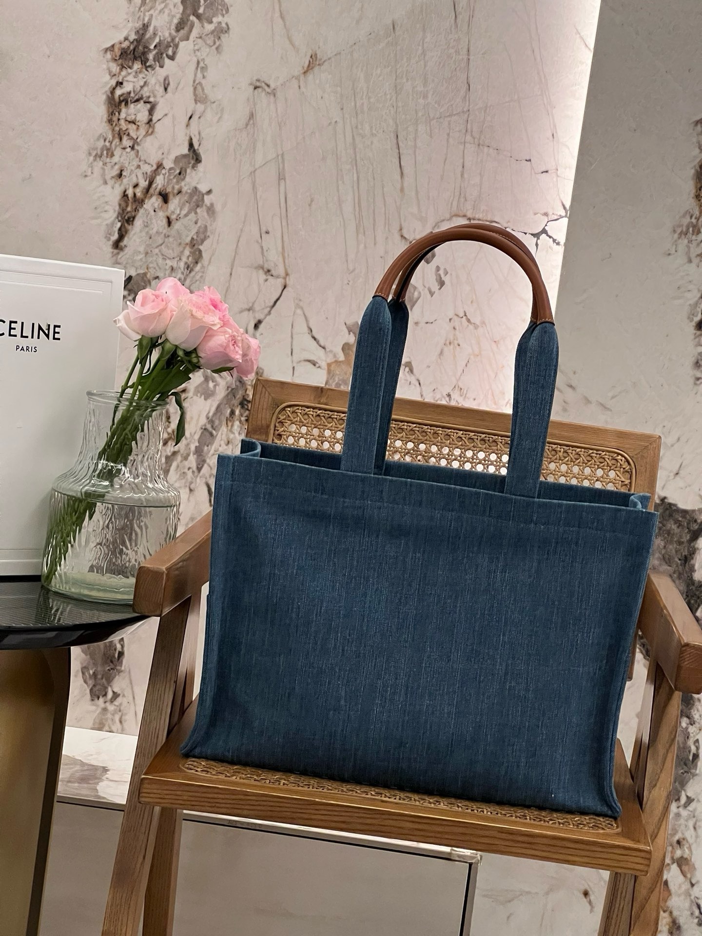 Celine Suede Tote - Image 2