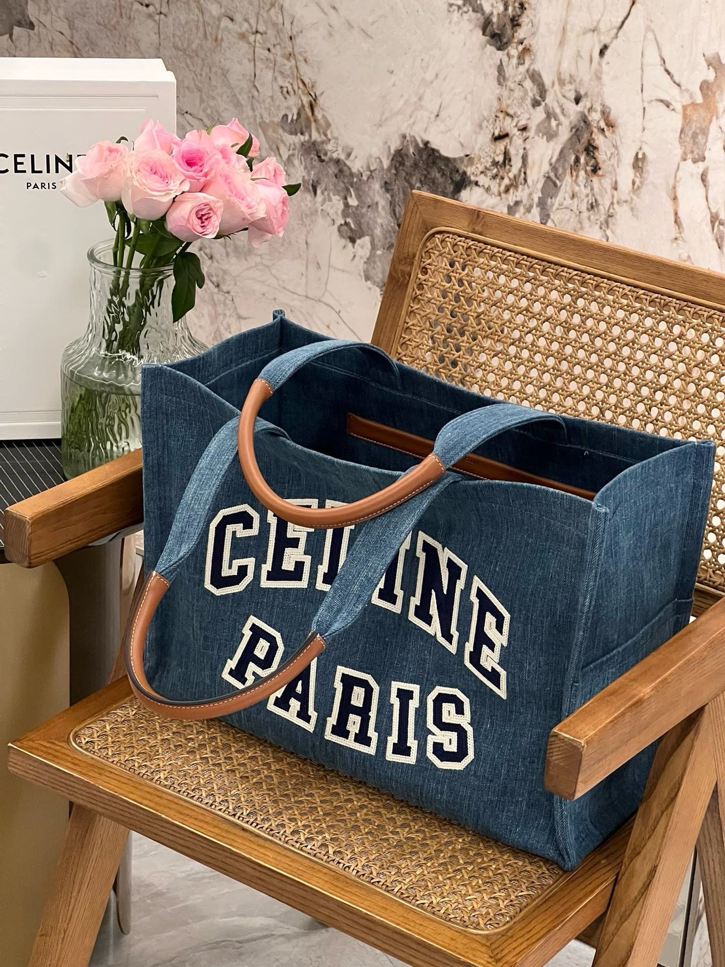 Celine Suede Tote - Image 3