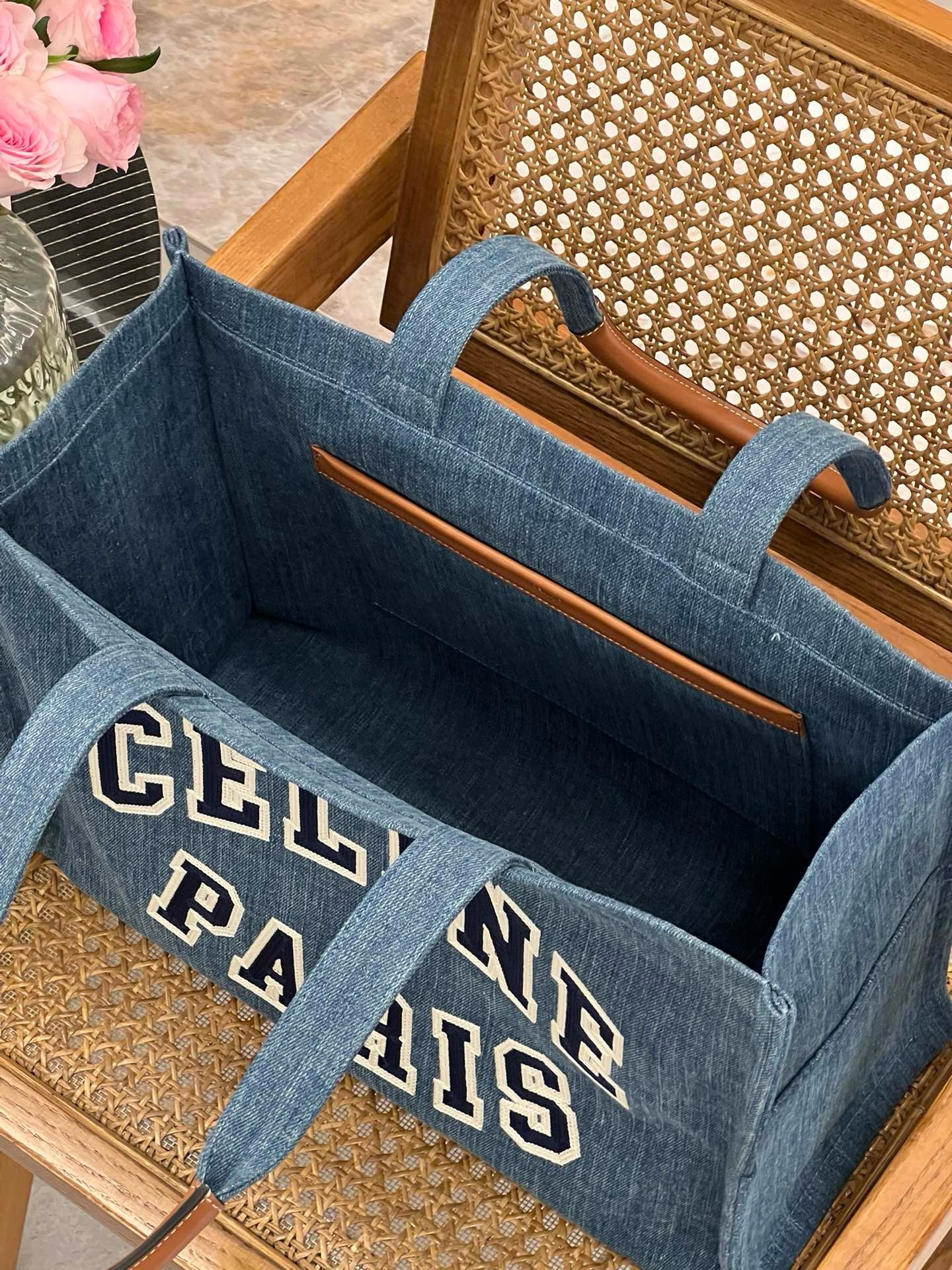 Celine Suede Tote - Image 8