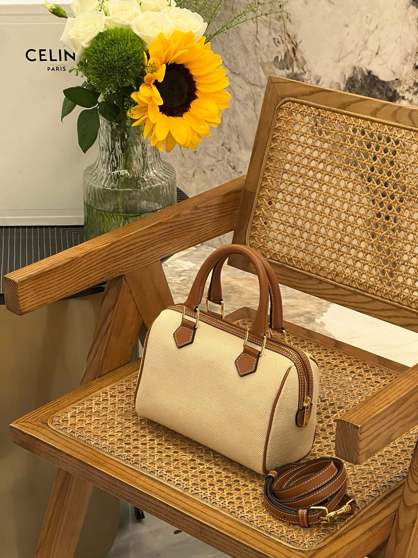 Celine Boston Petit Modele Cuir De Veeau Lisse - Image 2