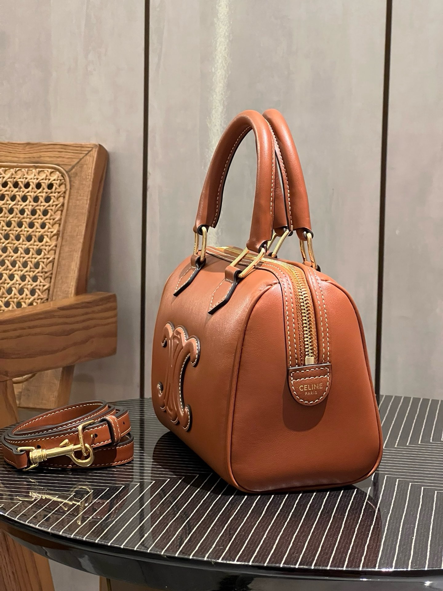 Celine Boston Petit Modele Cuir De Veeau Lisse - Image 4