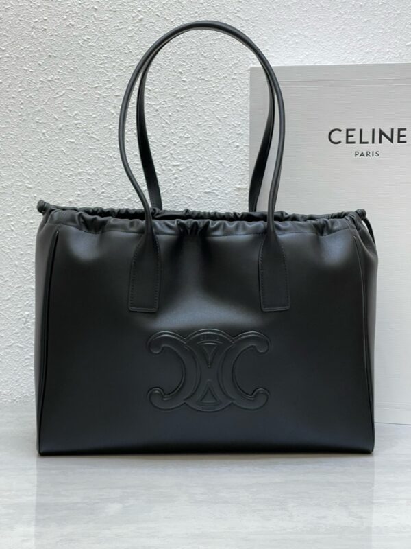 Celine Cabas Drawstring Cuir Triomphe