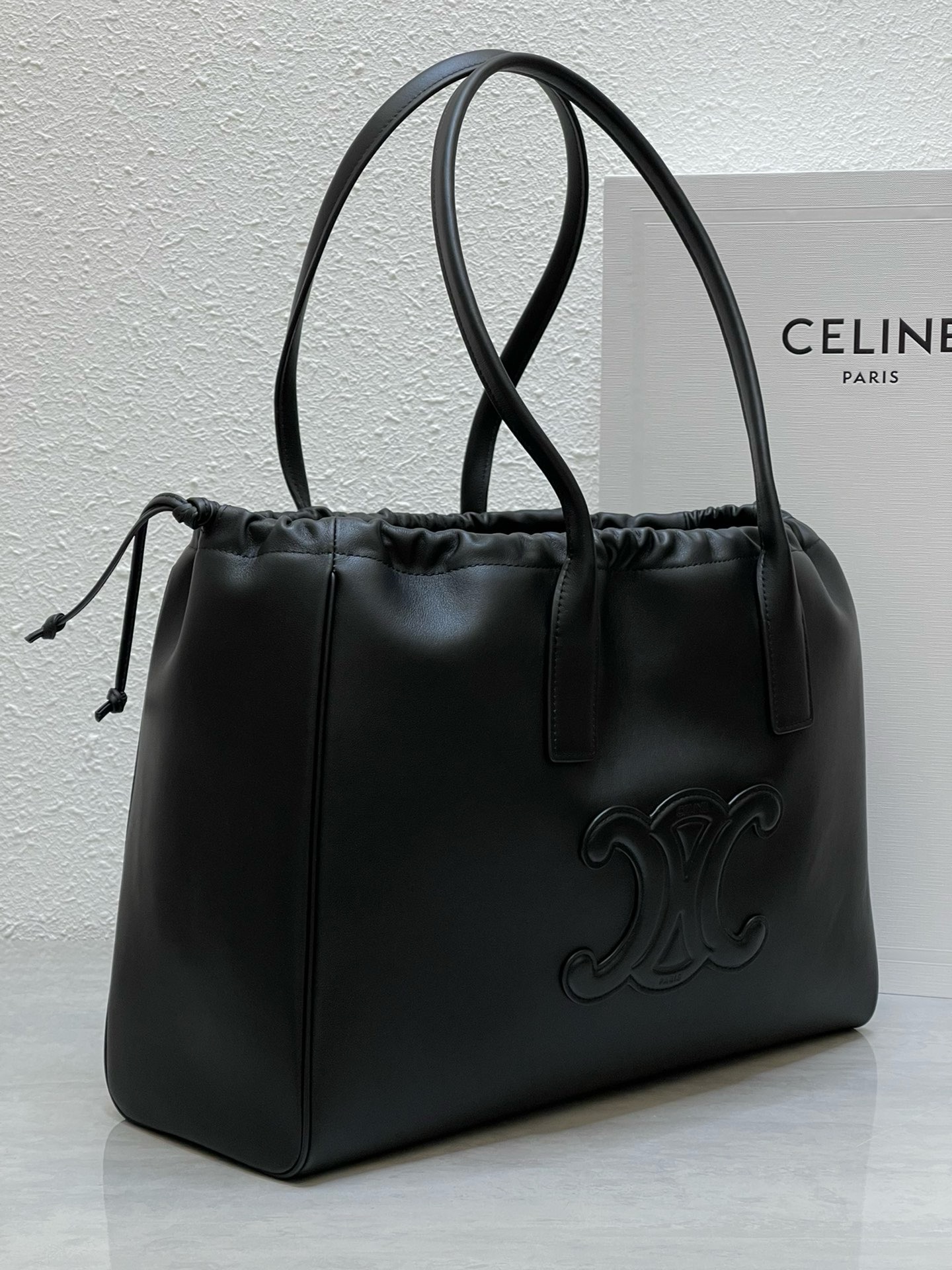 Celine Cabas Drawstring Cuir Triomphe - Image 2