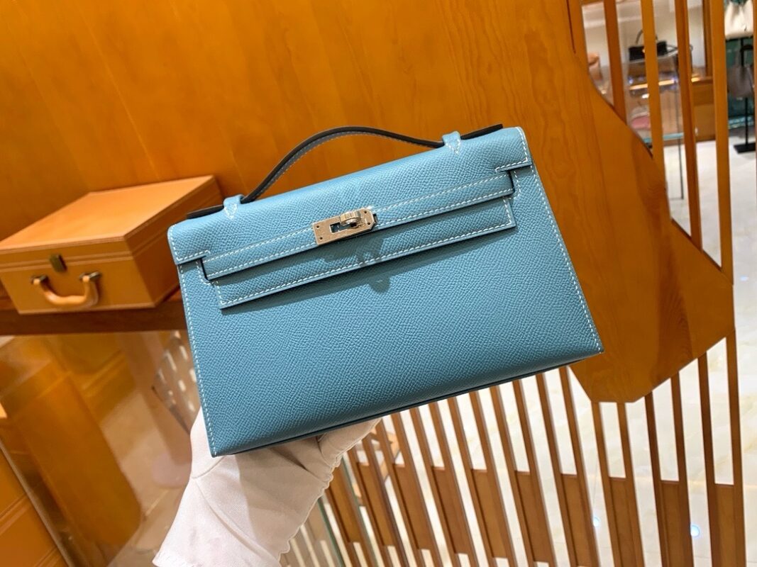 Pochette blue Jean Epsom