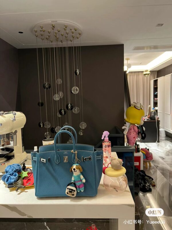 Birkin 25 blue Jean Togo