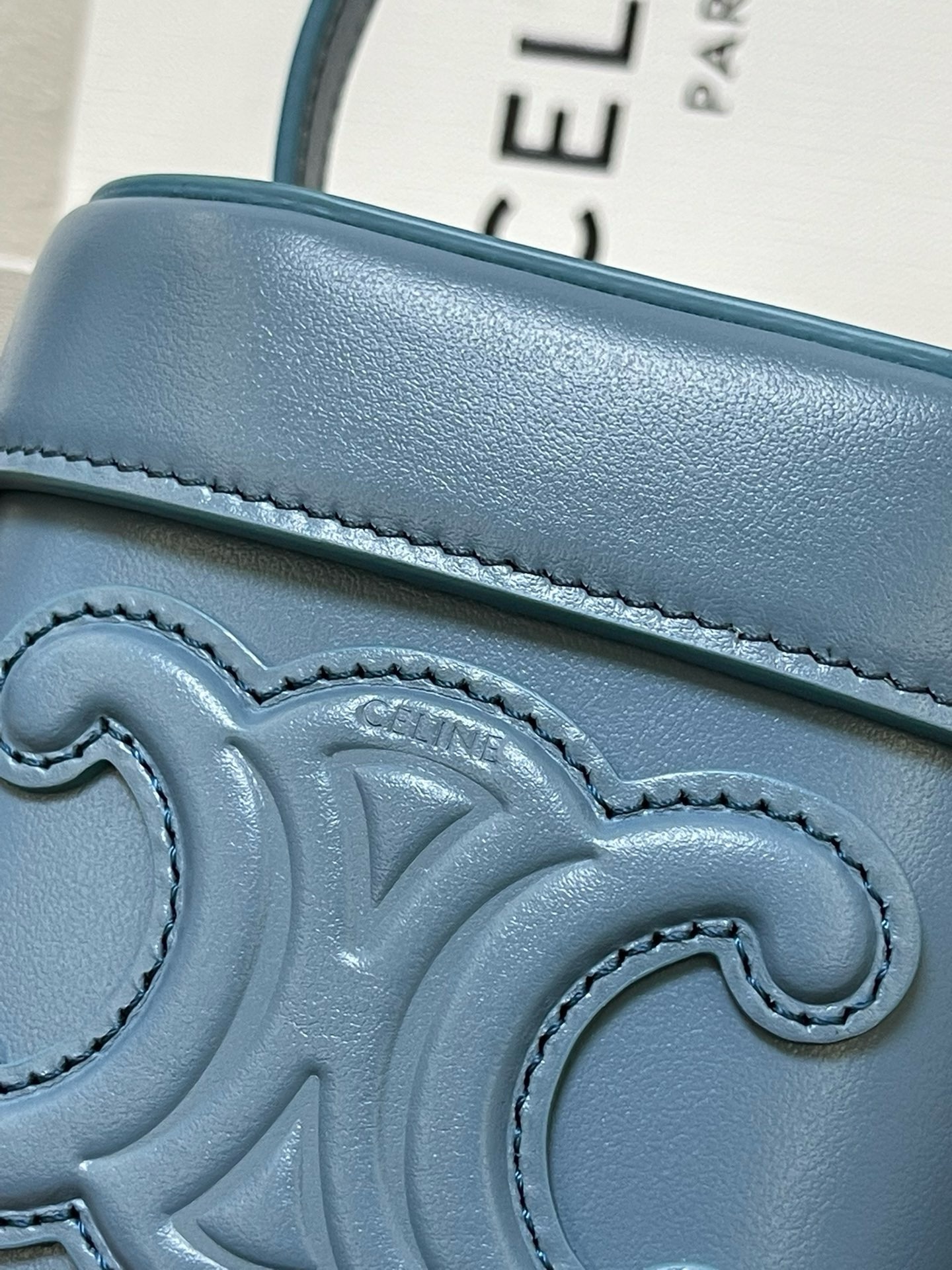 Celine Small Cuir Triomphe Box Crossbody Bag - Image 5