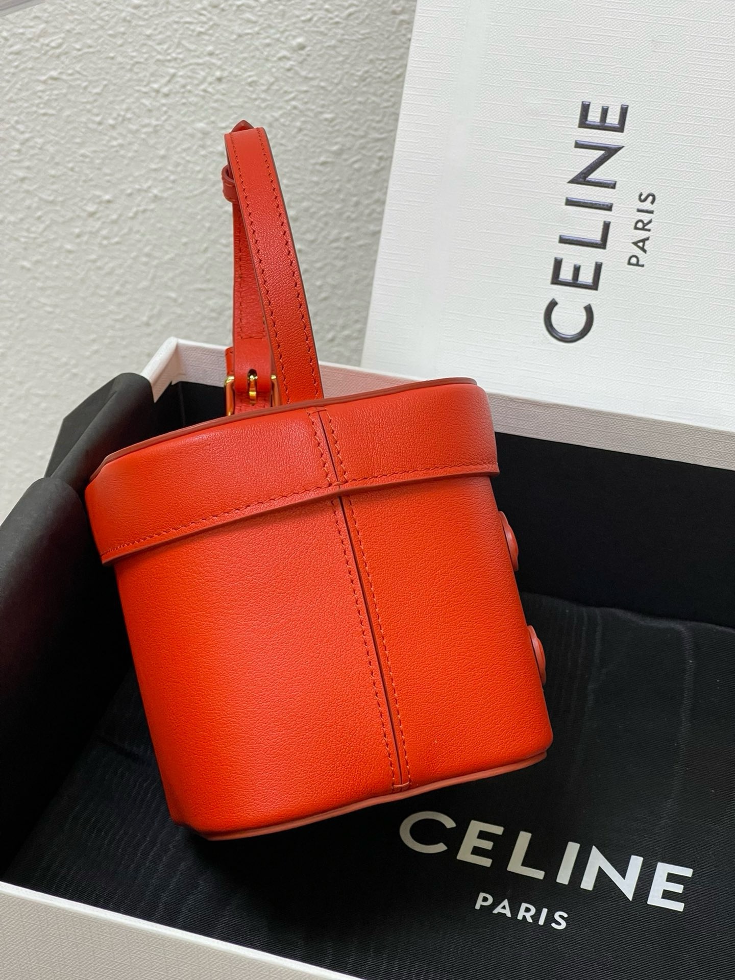 Celine Small Cuir Triomphe Box Crossbody Bag - Image 3