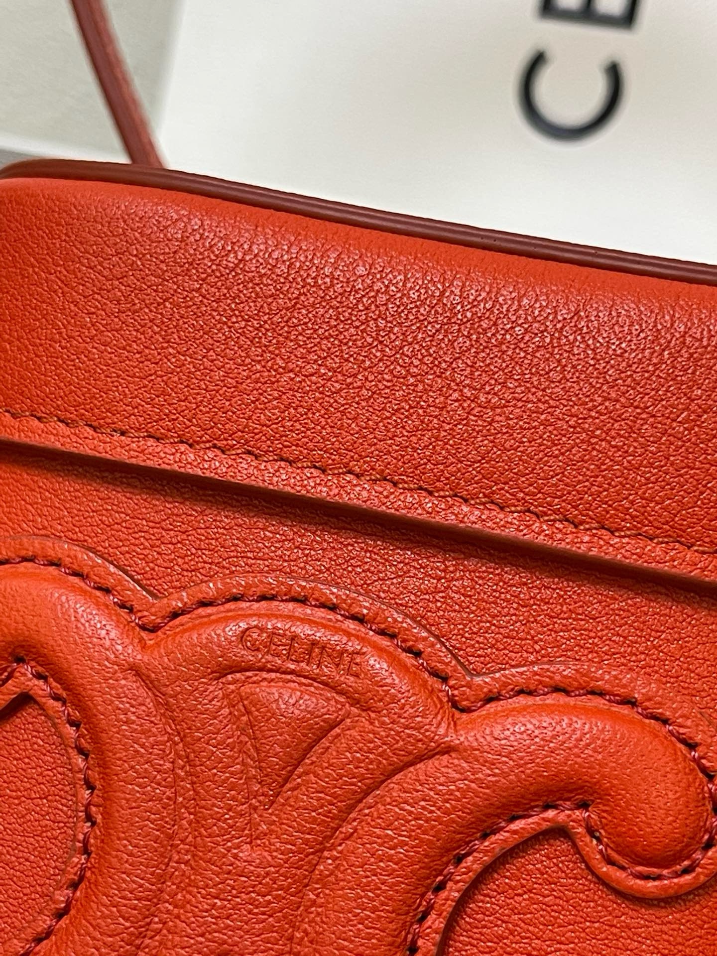 Celine Small Cuir Triomphe Box Crossbody Bag - Image 6