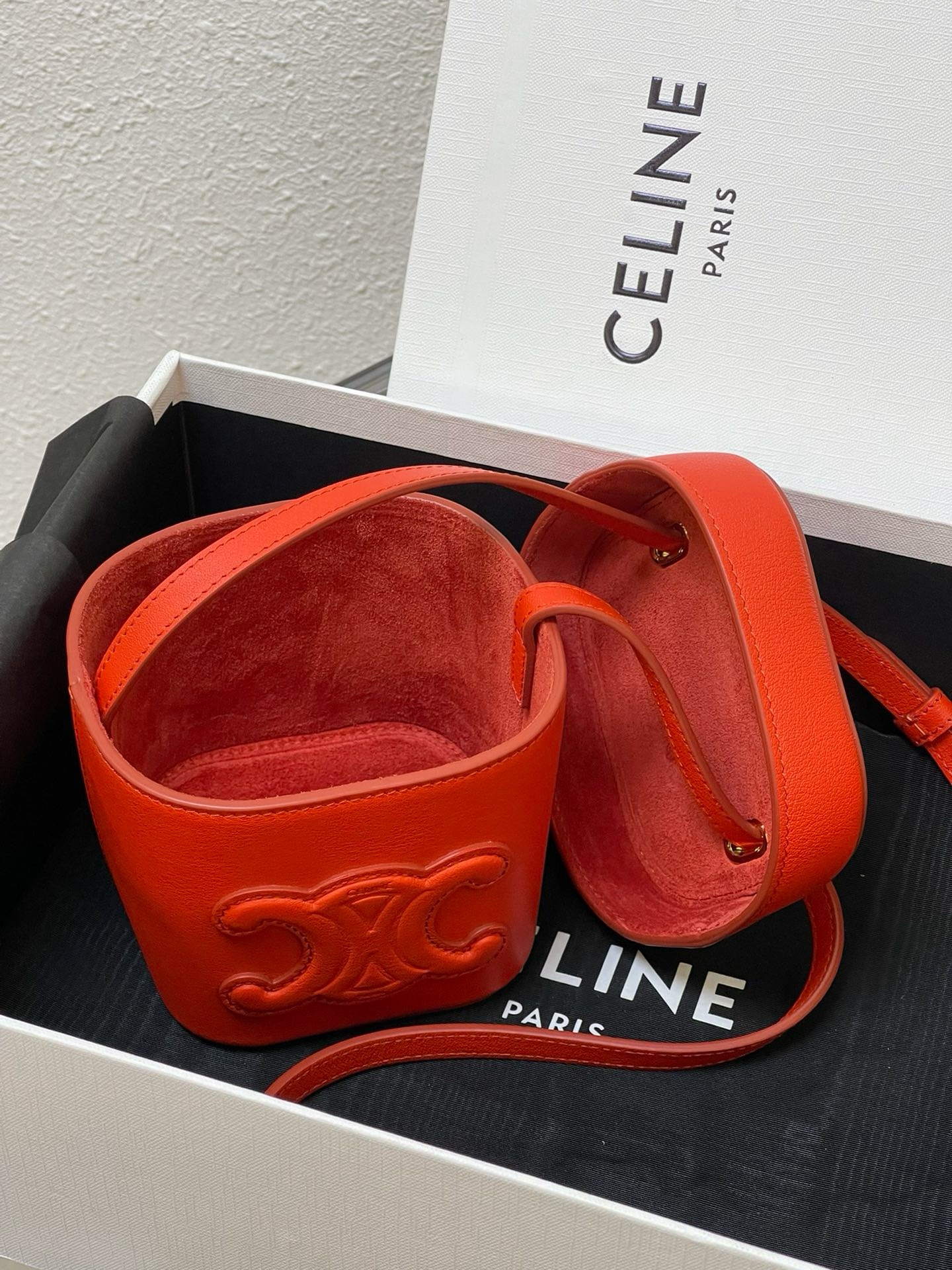 Celine Small Cuir Triomphe Box Crossbody Bag - Image 5