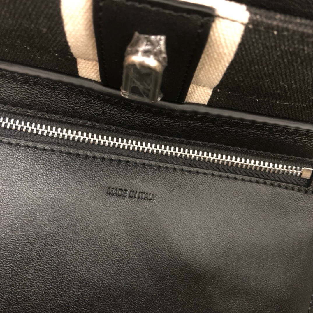 Celine Textured Canvas Bucket Bag - Image 8