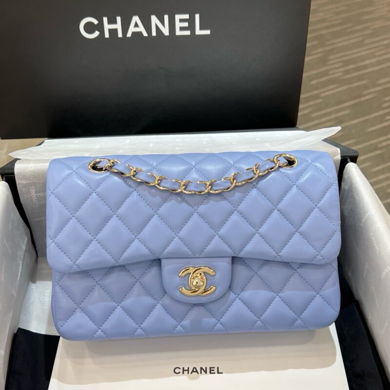 Chanel CF Small 23cm Caviar Denim Blue