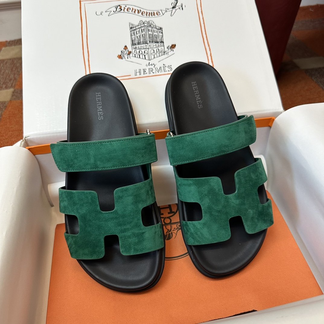 1000022468.jpg Hermès Chypre Sandals - Image 1