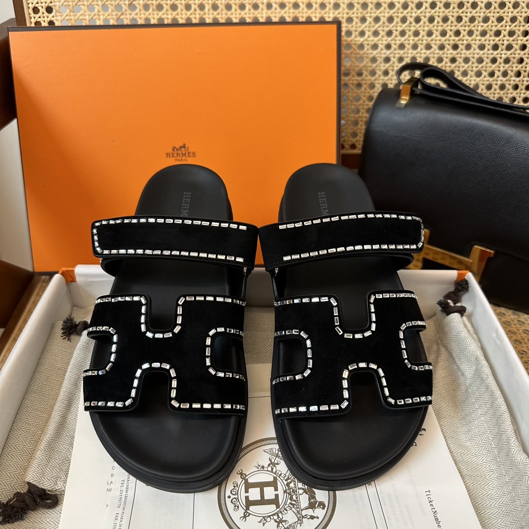 1000022524.jpg Hermès Chypre Sandals - Image 1