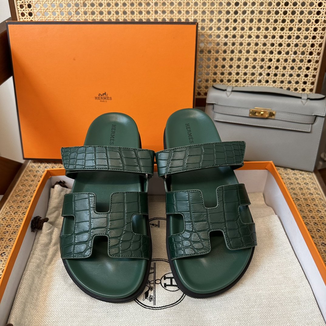 1000022688.jpg Hermès Chypre Sandals - Image 1