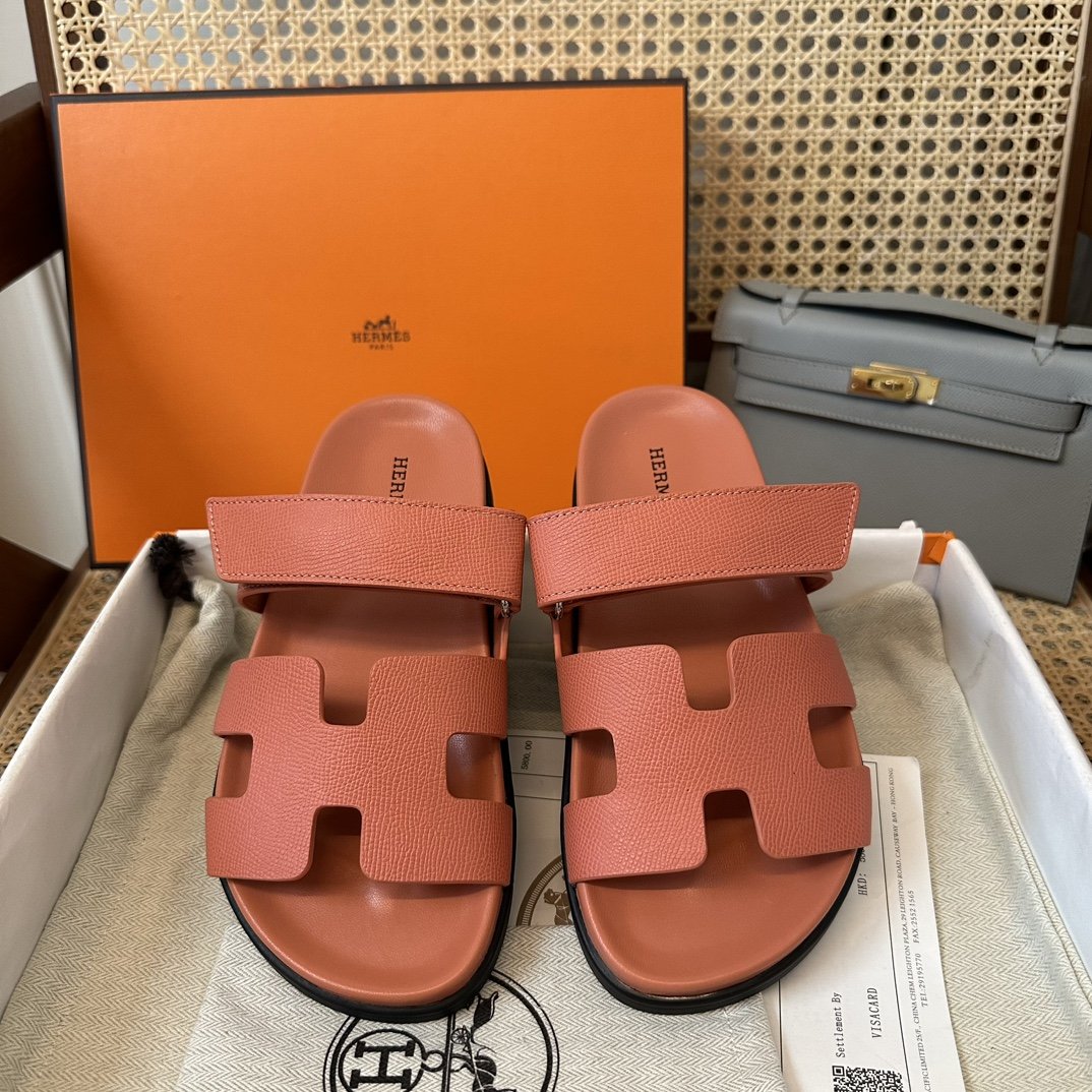 1000023684.jpg Hermès Chypre Sandals - Image 1
