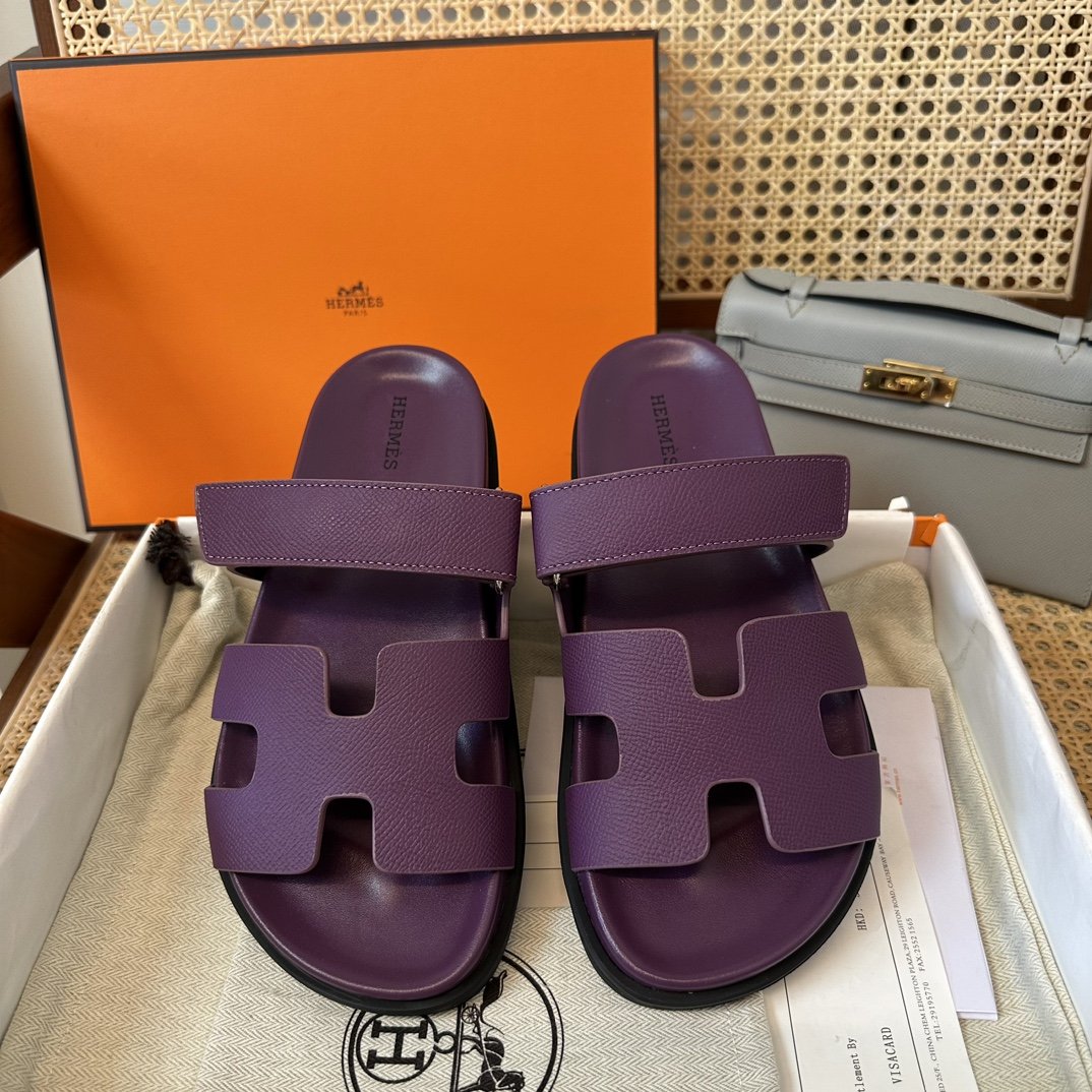 1000023798.jpg Hermès Chypre Sandals - Image 1