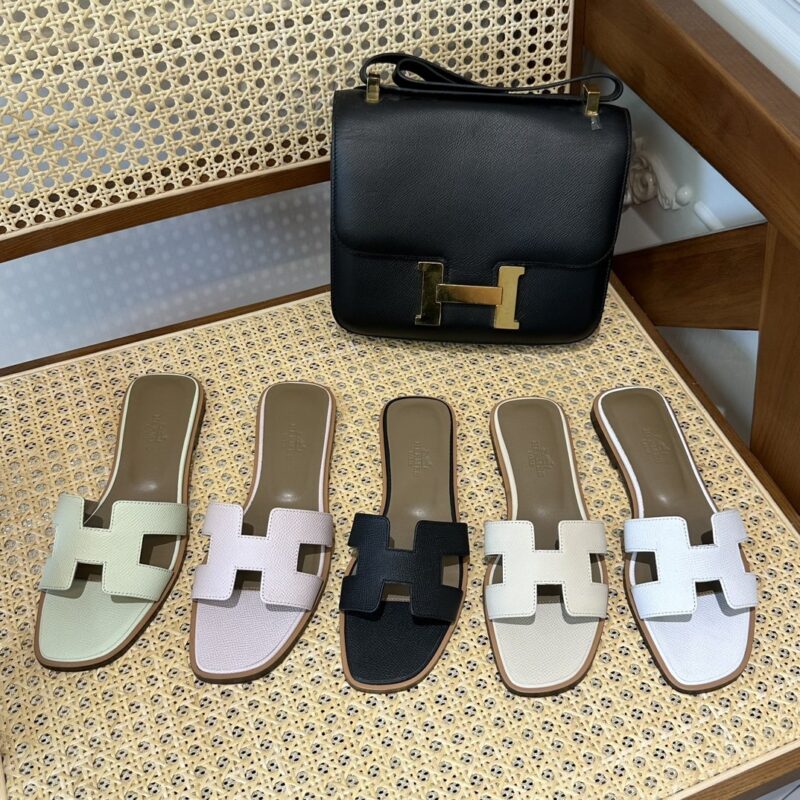 Hermes Oran Sandals Epsom Collection