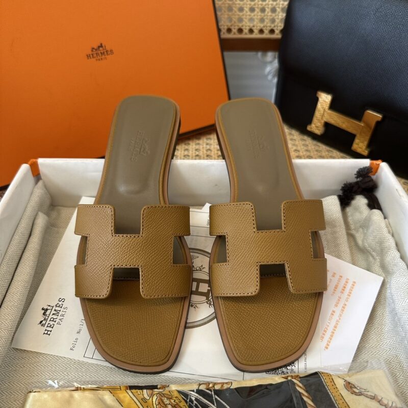 Hermes Oran Sandals Epsom