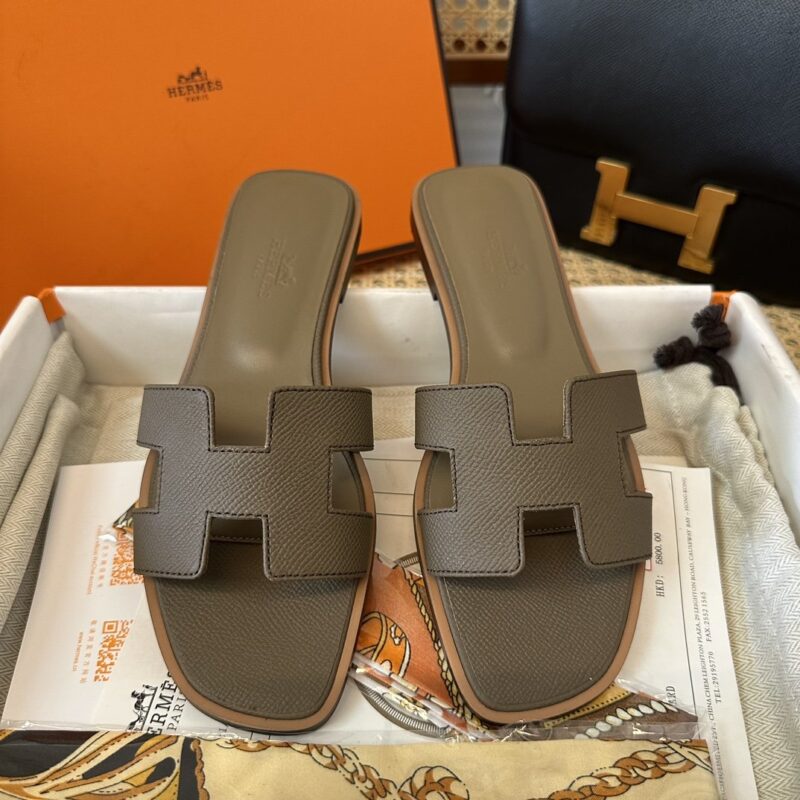 Hermes Oran Sandals Epsom