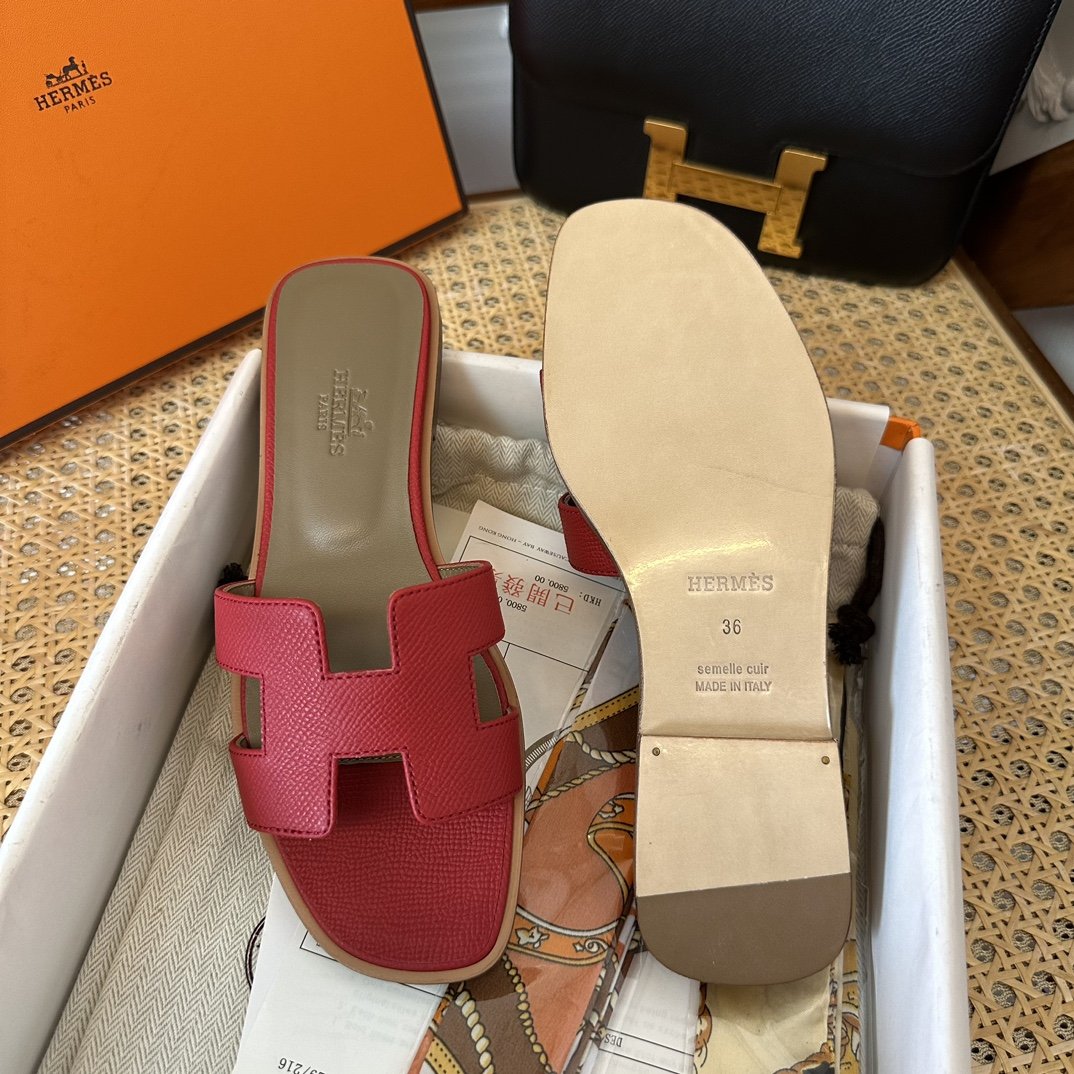 Hermes Oran Sandals Epsom - Image 8
