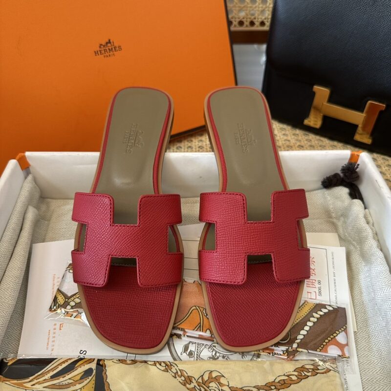 Hermes Oran Sandals Epsom