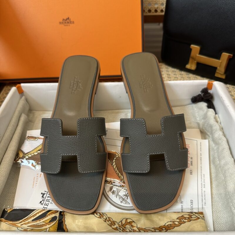 Hermes Oran Sandals Epsom
