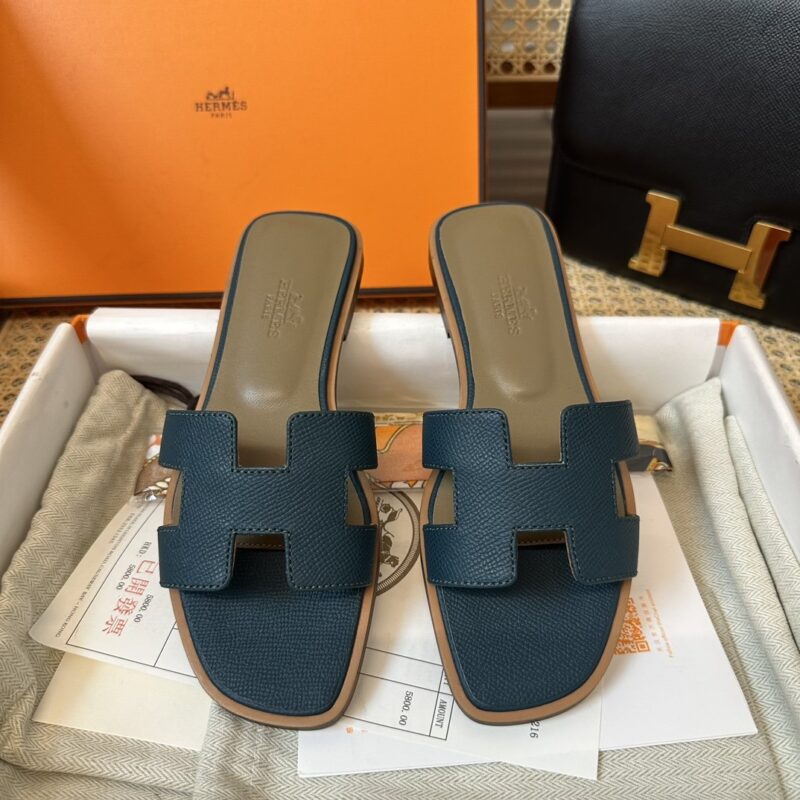 Hermes Oran Sandals Epsom