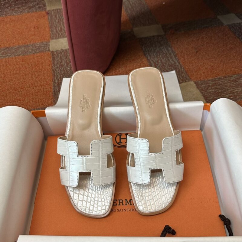 Hermès Croco Sandals