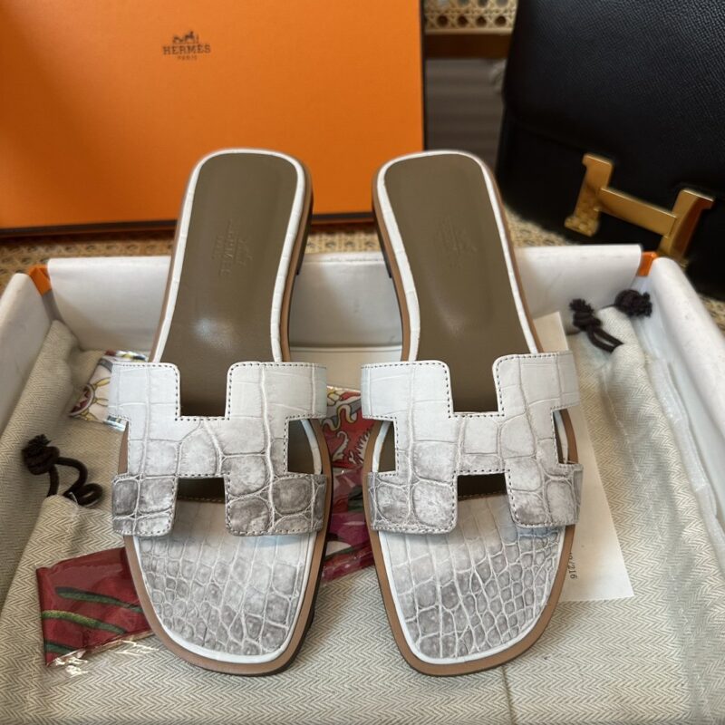 Hermès Croco Sandals