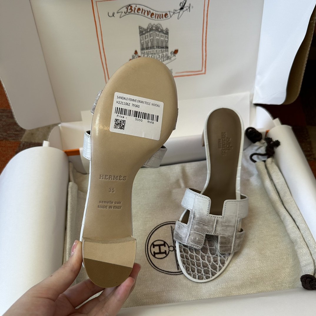 Hermès Croco Sandal's - Image 4