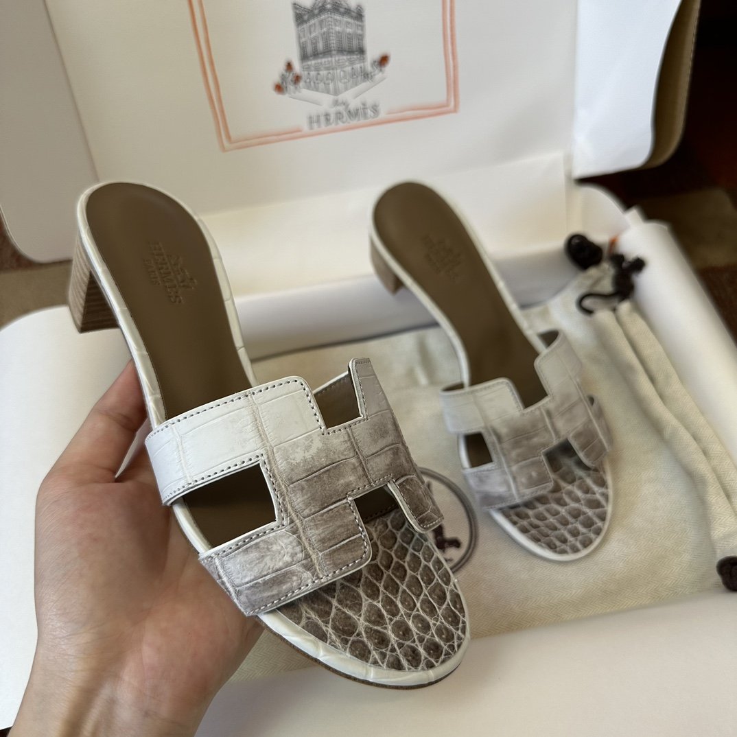 Hermès Croco Sandal's - Image 8