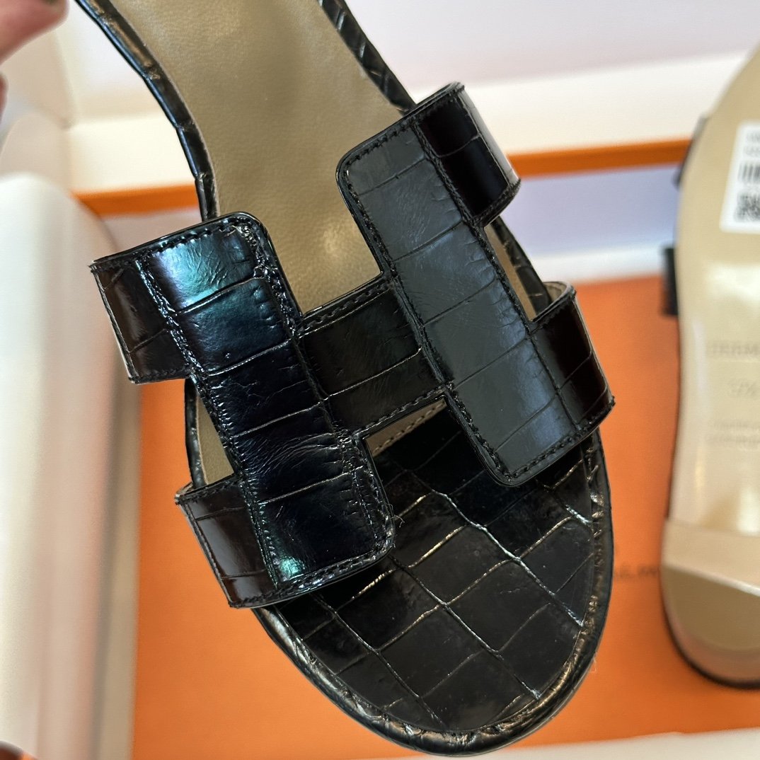 Hermès Croco Sandal's - Image 6