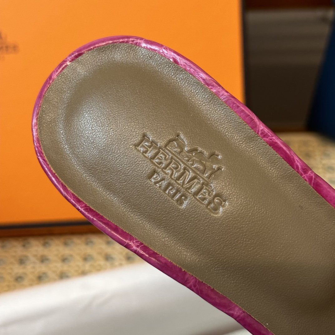 Hermès Croco Sandal's - Image 6