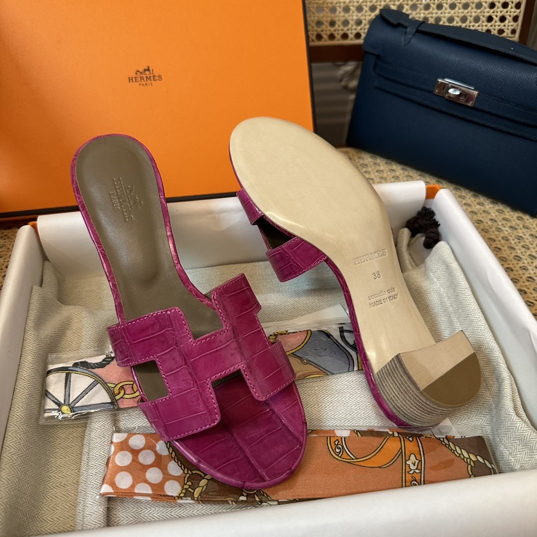 Hermès Croco Sandal's - Image 7